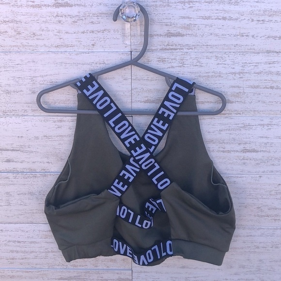 Shein Army Green Sports Bra | SIZE L - Picture 3 of 6